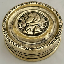 Vice Admiral Viscount Nelson 19th Century Brass Tobacco Box.