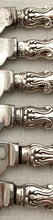 Early Victorian Silver Handled Close Plated Dessert Knives & Forks for Six. Sheffield, circa 1840 Aaron Hadfield.