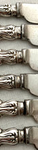 Early Victorian Silver Handled Close Plated Dessert Knives & Forks for Six. Sheffield, circa 1840 Aaron Hadfield.