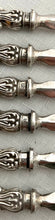 Early Victorian Silver Handled Close Plated Dessert Knives & Forks for Six. Sheffield, circa 1840 Aaron Hadfield.