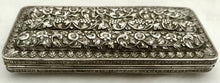 Anglo Indian Cutch Pattern Silver Cigar Case, circa 1890 - 1910. 7.6 troy ounces.
