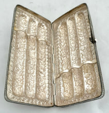 Anglo Indian Cutch Pattern Silver Cigar Case, circa 1890 - 1910. 7.6 troy ounces.