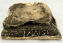 'Poland Fighting on the Fronts of the World War': Falaise Pocket, Normandy 1944 Gilt Metal Relief Plaque.