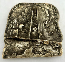 'Poland Fighting on the Fronts of the World War': Falaise Pocket, Normandy 1944 Gilt Metal Relief Plaque.