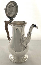 Georgian, George III, Silver Coffee Pot. London 1771 Francis Crump. 26 troy ounces.