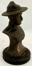Major General Baden-Powell, Second Boer War, Patinated Copper Bust, circa 1900.