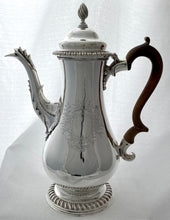 Georgian, George III, Silver Coffee Pot. London 1768 Thomas Whipham & Charles Wright. 27 troy ounces.