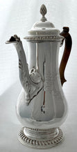 Georgian, George III, Silver Coffee Pot. London 1768 Thomas Whipham & Charles Wright. 27 troy ounces.