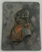 Louis XVI Lead Portrait Profile Relief Plaque.