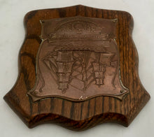 Vice Admiral Viscount Nelson British Sailors Society Plaque, 'Copper From Nelson's Flagships', circa 1905.