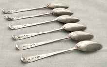 Georgian, George III, Six Silver Teaspoons. London 1792 George Smith III & William Fearn, 2.6 troy ounces.