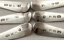 Georgian, George III, Six Silver Teaspoons. London 1792 George Smith III & William Fearn, 2.6 troy ounces.