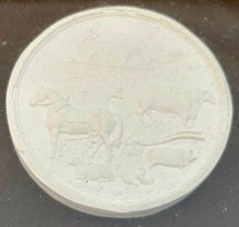 Late 19th Century Cased Set of Eight North West England Agricultural Plaster Intaglio Roundels.