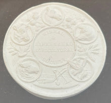 Late 19th Century Cased Set of Eight North West England Agricultural Plaster Intaglio Roundels.