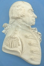 Admiral Lord Richard Howe, 1st Earl Howe, Wedgwood Blue Jasperware Portrait Profile Medallion.