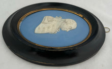 Admiral Lord Richard Howe, 1st Earl Howe, Wedgwood Blue Jasperware Portrait Profile Medallion.