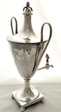 Georgian, George III, Scottish Silver Coffee Urn. Edinburgh 1783 Alexander Gardner. 43.8 troy ounces.