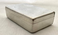 Champion & Wilton Silver Plated Sandwich Box in Leather Saddle Pouch. J. Yates & Sons, Birmingham.