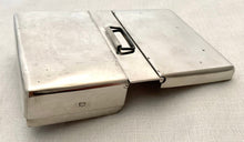 Champion & Wilton Silver Plated Sandwich Box in Leather Saddle Pouch. J. Yates & Sons, Birmingham.