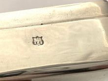 Champion & Wilton Silver Plated Sandwich Box in Leather Saddle Pouch. J. Yates & Sons, Birmingham.