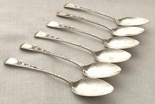 Georgian, George IV, Six Provincial Silver Teaspoons. Exeter 1822, William Woodman (Bristol).