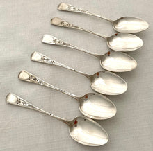 Georgian, George IV, Six Provincial Silver Teaspoons. Exeter 1822, William Woodman (Bristol).