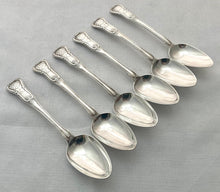 Georgian, George IV, Six Irish Silver King's Pattern Dessert Spoons. Dublin 1825 Laurence Keary. 12.6 troy ounces.
