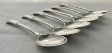 Georgian, George IV, Six Irish Silver King's Pattern Dessert Spoons. Dublin 1825 Laurence Keary. 12.6 troy ounces.