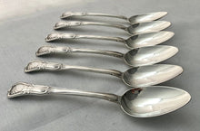 Georgian, George IV, Six Irish Silver King's Pattern Dessert Spoons. Dublin 1825 Laurence Keary. 12.6 troy ounces.