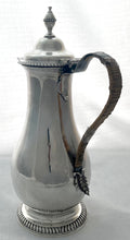 Georgian, George III, Silver Hot Water Jug. London 1774 Charles Wright. 22.5 troy ounces.