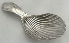 Georgian, George III, Silver Shell Pattern Caddy Spoon. Birmingham 1797, Joseph Taylor.