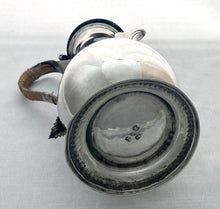 Georgian, George III, Silver Hot Water Jug. London 1774 Charles Wright. 22.5 troy ounces.