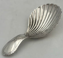 Georgian, George III, Silver Shell Pattern Caddy Spoon. Birmingham 1797, Joseph Taylor.