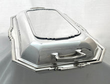Art Deco Silver Plated Entree Dish & Cover. Asprey of London circa 1933.