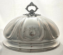 Early Victorian Pair of Old Sheffield Plate Meat Domes. Matthew Boulton, circa 1845.