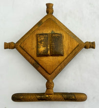 19th Century Pair of Gilt Metal Heraldic Mounting Plaques.