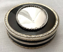 Georgian, George III, White Metal & Tortoiseshell Circular Snuff Box, circa 1780 - 1810.