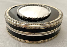 Georgian, George III, White Metal & Tortoiseshell Circular Snuff Box, circa 1780 - 1810.