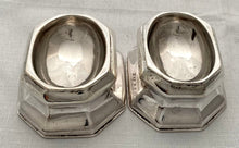 Georgian, George I, Pair of Silver Trencher Salts. London 1719 James Rood. 3.6 troy ounces.