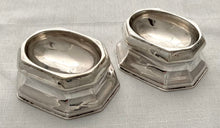 Georgian, George I, Pair of Silver Trencher Salts. London 1719 James Rood. 3.6 troy ounces.