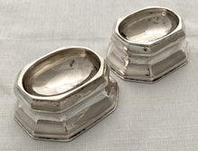 Georgian, George I, Pair of Silver Trencher Salts. London 1719 James Rood. 3.6 troy ounces.