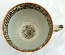 George III Battle of Trafalgar Pearlware Teacup & Saucer, circa 1805.