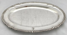 Victorian Silver Meat Platter. London 1857 Samuel Whitfield. 43.7 troy ounces.