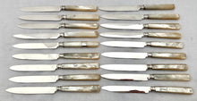 Georgian, George III, Cased Set of Silver & Mother of Pearl Fruit Knives & Forks for Eighteen. London 1809/10 Moses Brent.