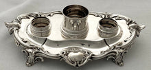 Early Victorian Silver Inkstand. London 1840 The Barnards. 16.6 troy ounces.