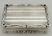 Victorian Silver Table Snuff Box. Birmingham 1850 Edward Smith. 5.2 troy ounces.