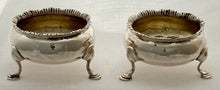 Georgian, George III, Pair of Silver Salts. London 1764. 2.6 troy ounces.