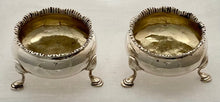Georgian, George III, Pair of Silver Salts. London 1764. 2.6 troy ounces.