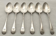 Georgian, George III, Six Silver Tablespoons. London 1786 George Smith III & William Fearn. 13 troy ounces.