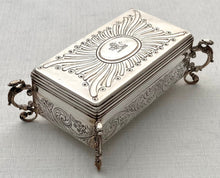 William IV Crested Silver Box. London 1831 Archibald Douglas. 6 troy ounces.